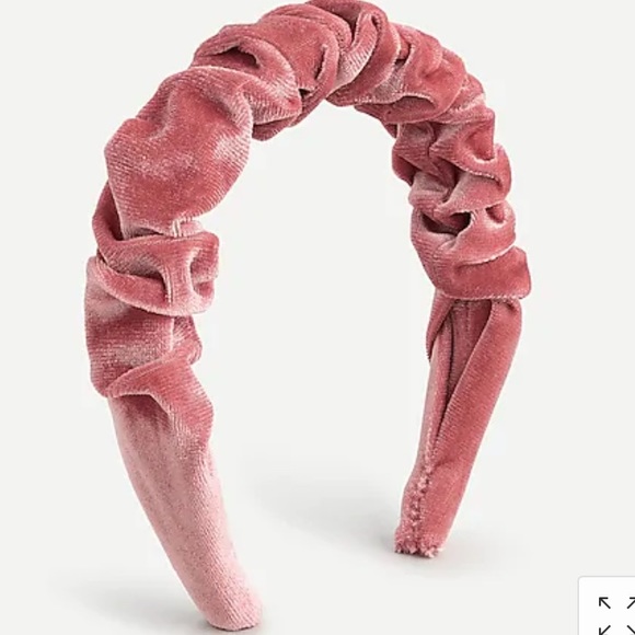 J. Crew Scrunchie Velvet Headband - Picture 2 of 5